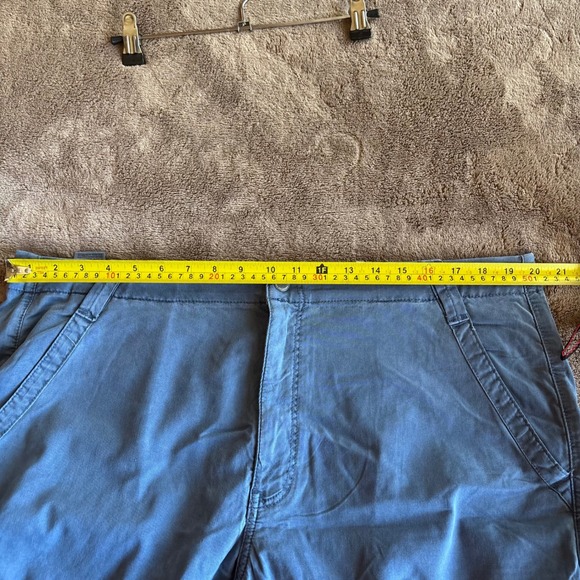 American Eagle Dreamy Drape SuperHigh Rise Baggy WideLeg Cargo Pants Blue 18 34W - Picture 9 of 11